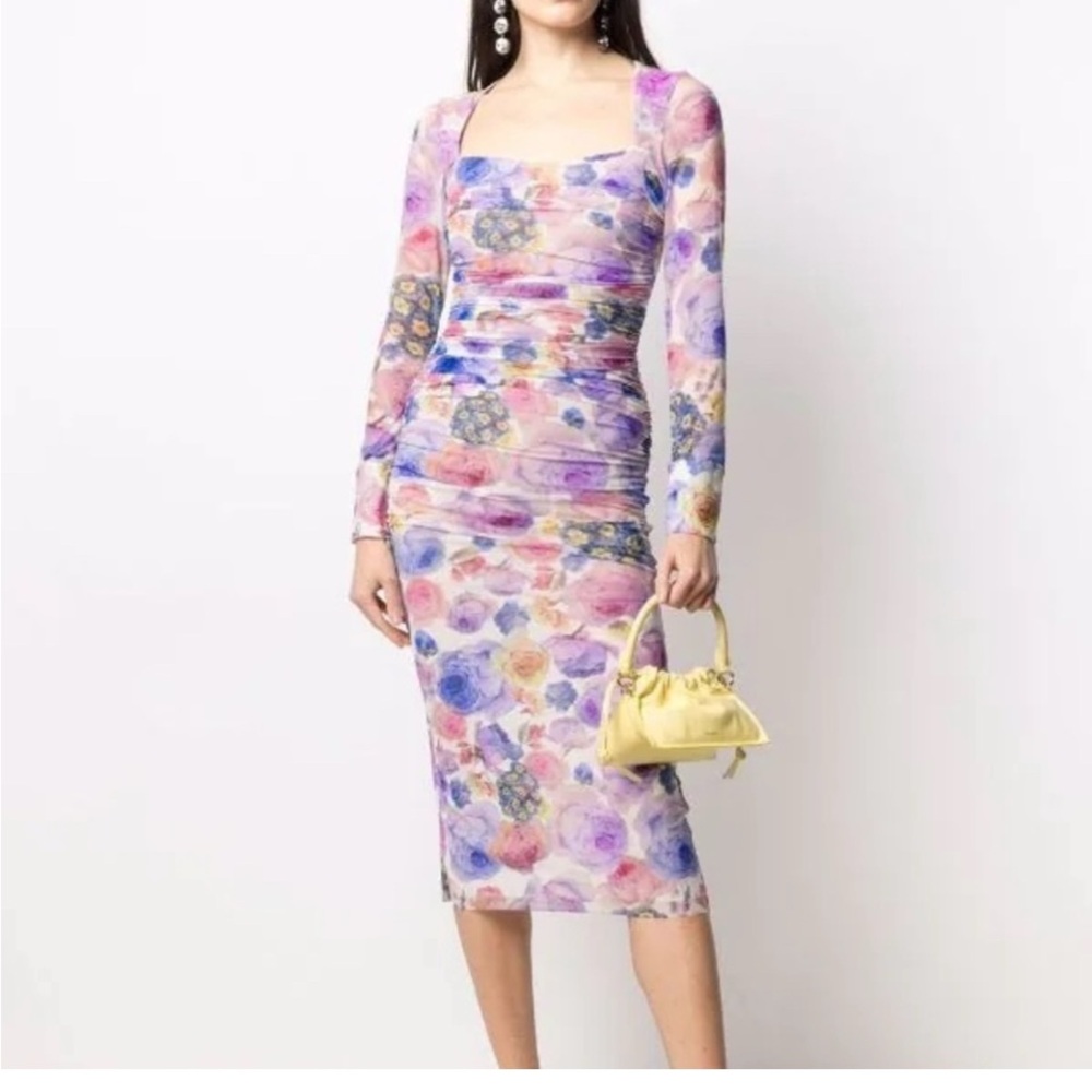 GANNI  Floral Multicolor Dress